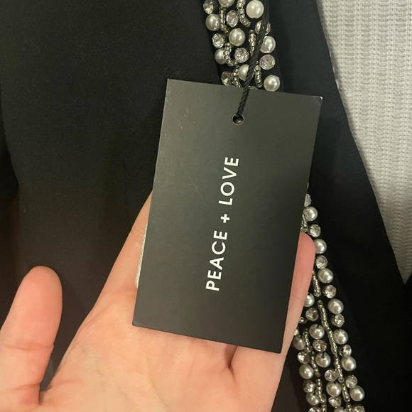 Peace + Love pearl collar blazer dress - Picture 5 of 6